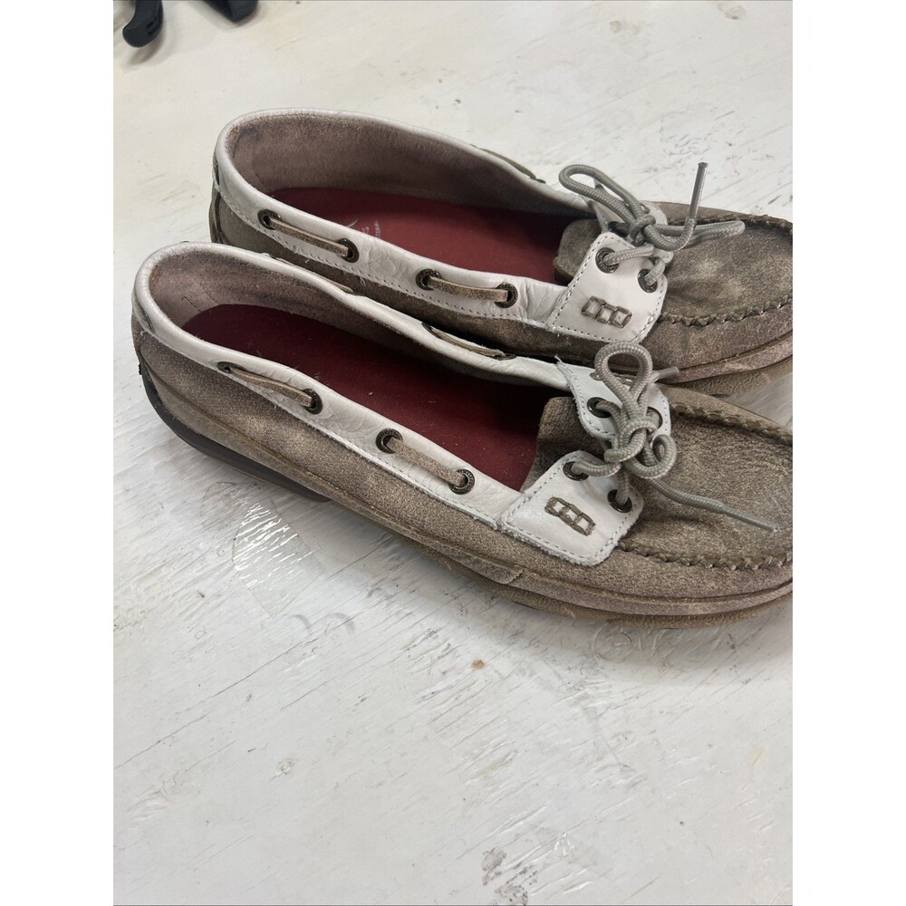 Twisted X Casual Shoes Womens Driving Moc Dusty Tan White WDM0009 Sz 9.5M - Picture 2 of 13
